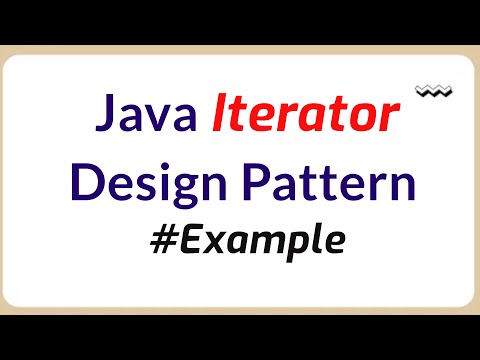 Java iterator design pattern with example | Java Programming