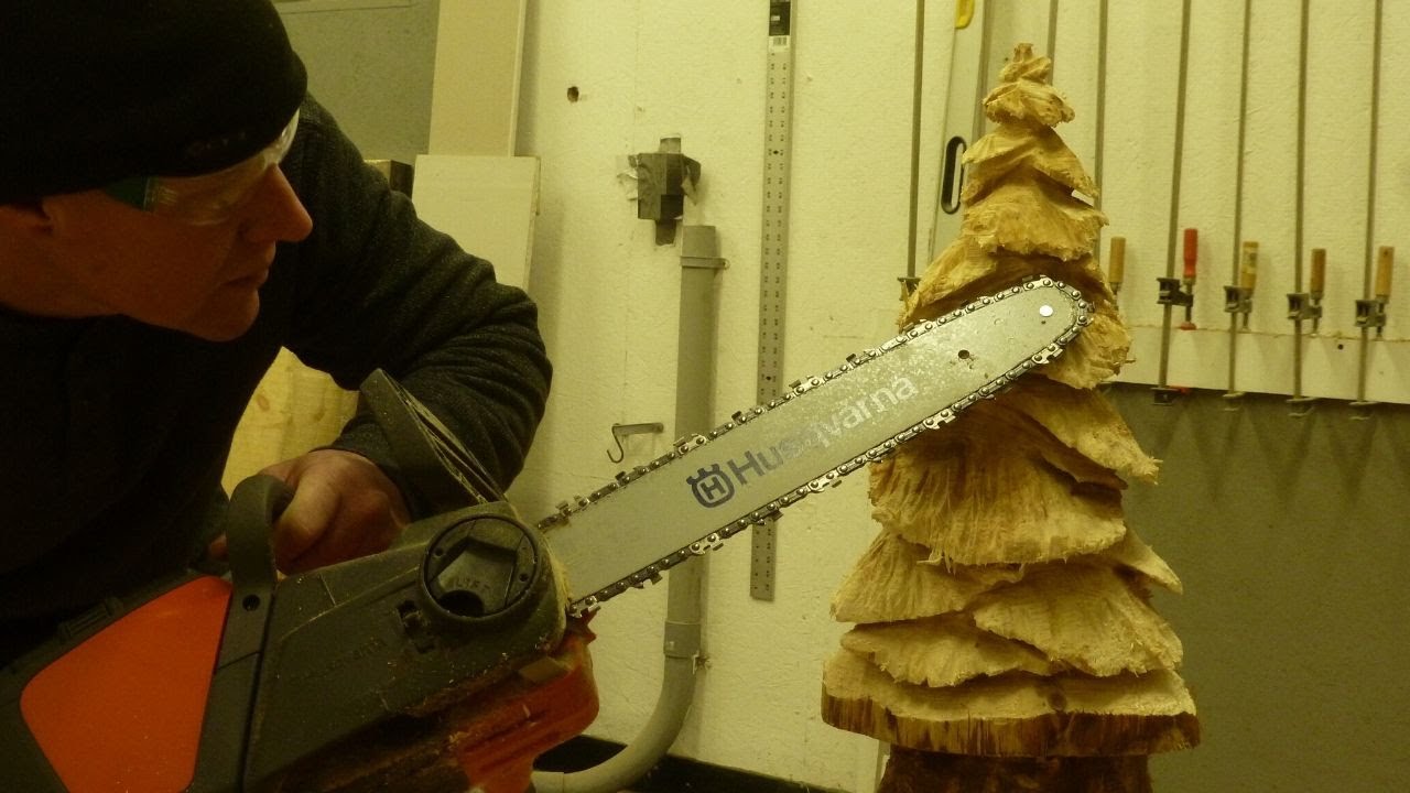 Chainsaw Carving With The Husqvarna 120i Battery Powered Chainsaw! YouTube