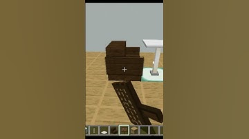 Modern Chair - Table in minecraft #shorts