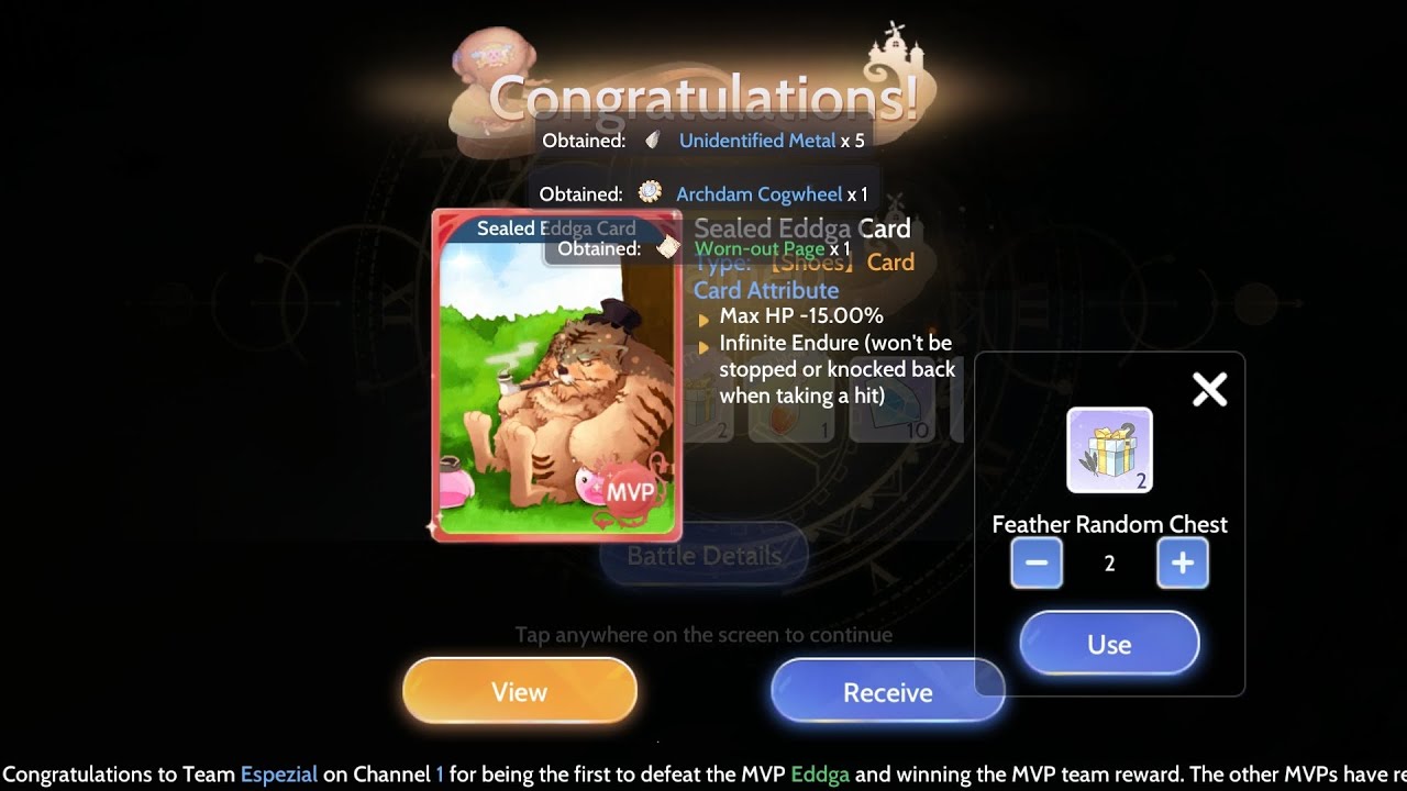 EDDGA Mvp card dropped for my 3rd Ragnarok Origin Assassin Grimtooth