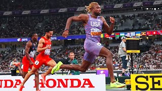 Noah Lyles opens 100m world title defense with strength and poise in Tokyo | NBC Sports