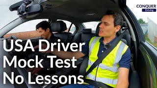 Driver from the USA  Mock Driving Test in Great Britain  No Lessons