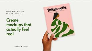 Make Your Notebook Mockups Feel Real (Canva, 7.5 x 9.25 KDP)