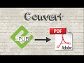 How to convert EPUB file to PDF format