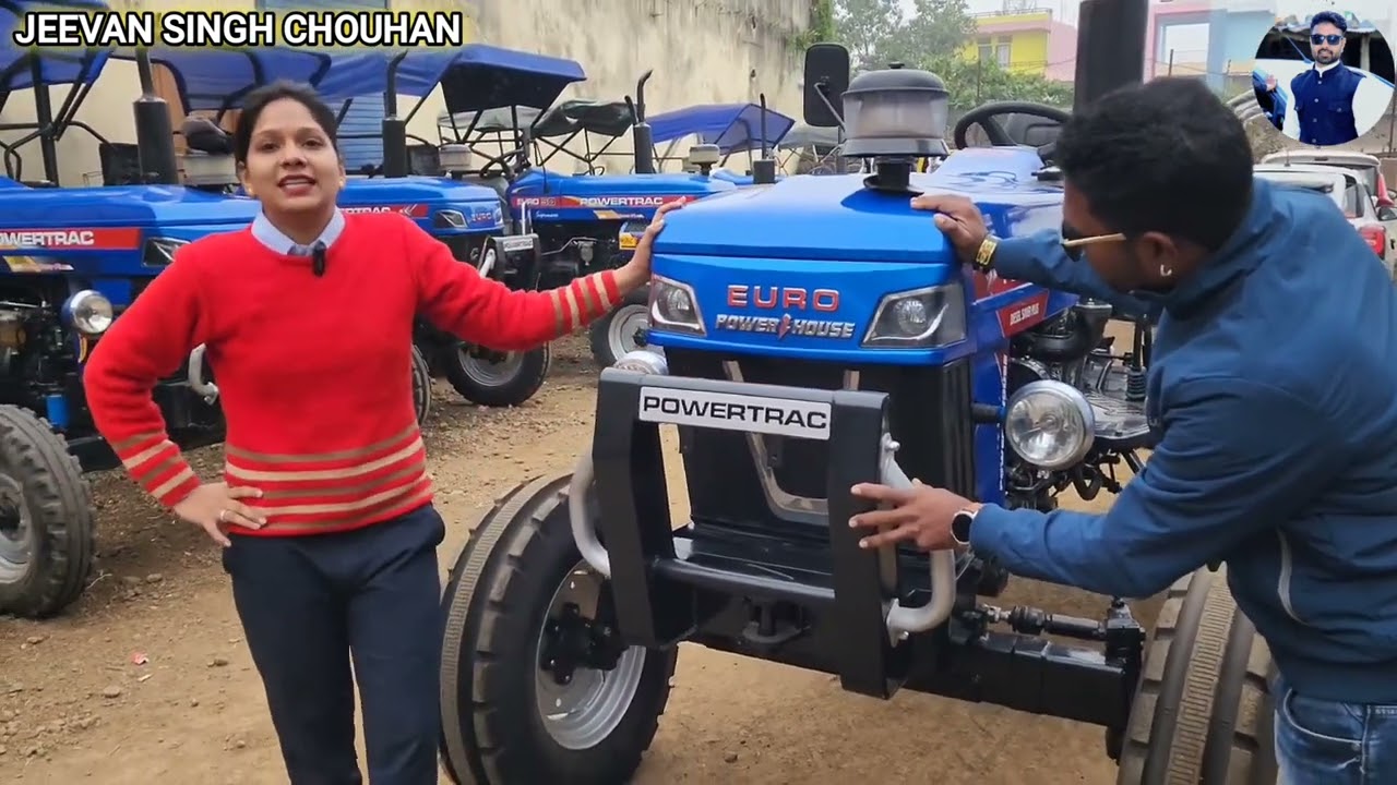 New Powertrac Euro 50 Power Power House  2024 Modal || भारत का पहला सिस्टम GPS वाला ट्रैक्टर आ गया