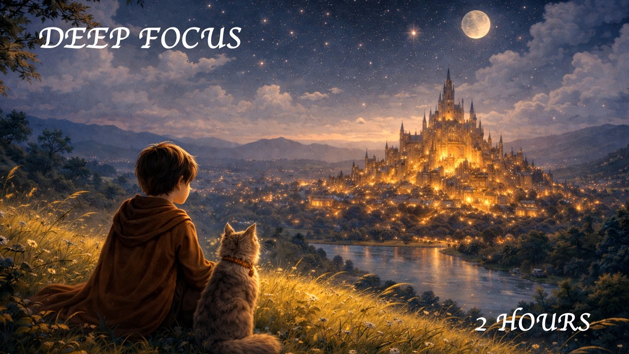 【Cozy Fantasy】Work & Study (No Vocals) 2 Hours　作業・勉強・読書用BGM