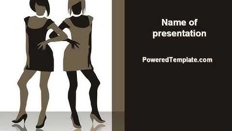 Fashion Models PowerPoint Template by PoweredTemplate.com