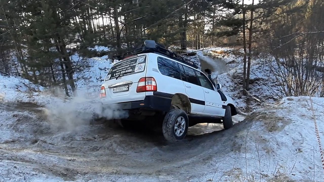 Стандарт на триальной трассе! Кто круче? Land Cruiser 100, УАЗ Патриот ...