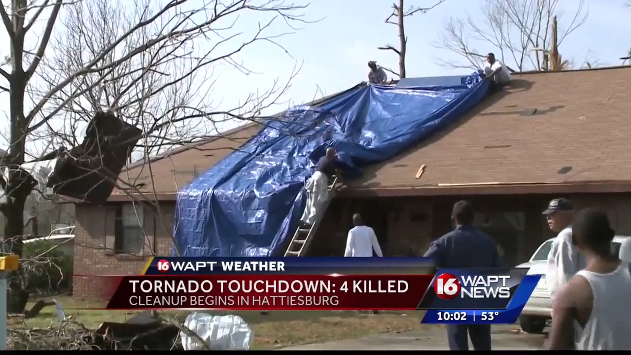 Storm Cleanup Begins - YouTube