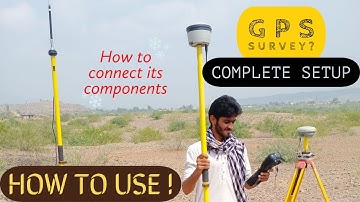 How to setup Trimble GPS | How to use GPS for survey | How to connect GPS components | Uses of GPS