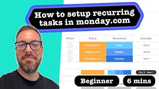 How to easily create recurring tasks in monday.com