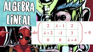 ÁLGEBRA LINEAL-Determinante de una matriz 3x3 con incógnitas-CALCULAR EL VALOR DE λ-DETERMINANTES