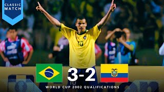 Brazil vs Equador 3-2 • World Cup 2002 Conmebol Qualification •