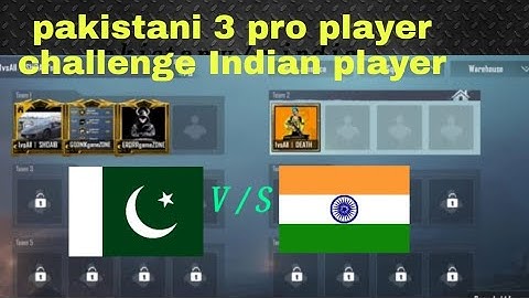 Pakistan 3 pro player  call me noob🙂/ and I challenge for 1v3 Tdm/PuBg mobile 🇮🇳❤️