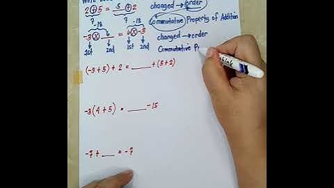 Grade 7 | Determine which property of real numbers is used. | Tutor Marife