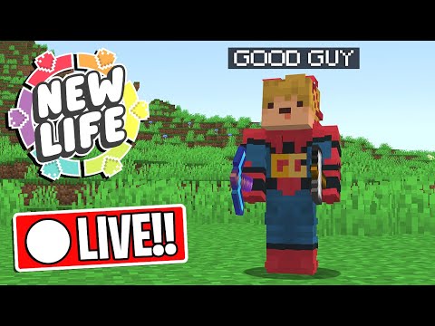 FIRST STREAM AS "GOOD GUY!" | Minecraft New Life SMP - FIRST STREAM AS "GOOD GUY!" | Minecraft New Life SMP