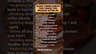 Avoid These Habits That Make You Weaker After 50 | Healthy Aging Tips | #shorts #trending #viral