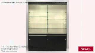 Art Moderne/1940s Antique Display Cabinet/vitrine French