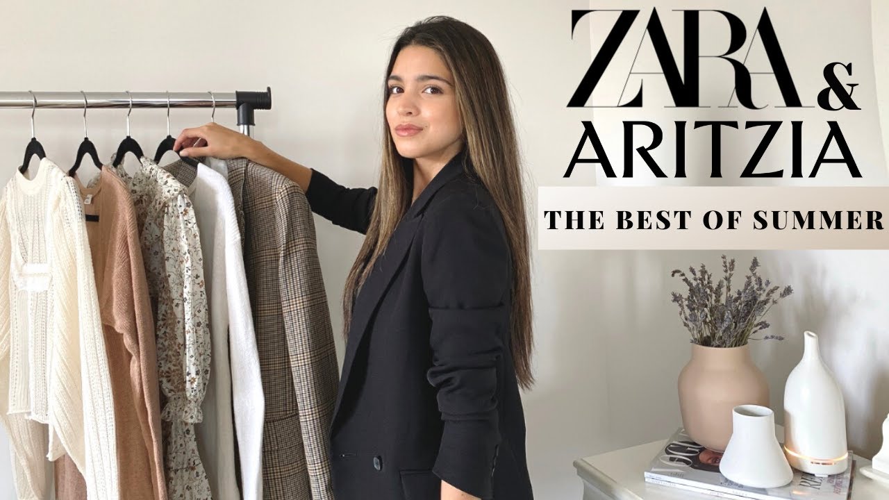 ZARA & ARITZIA HAUL | THE BEST SUMMER TRANSITIONAL PIECES FOR FALL ...