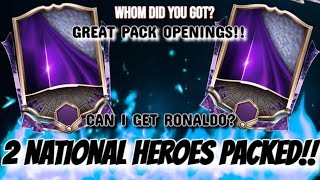 We Packed 2 National Heroes U0026 6 Other Players  Big Pack Openings  Can I Get Ronaldo 
