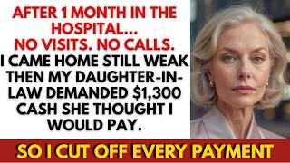 After a Month in Hospital With No Visits, My Daughter-in-Law Demanded $1,300—So I Cut Them Off
