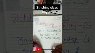 stitching class day-01 here you learn basic to advance stitching classes 🪡🧵 in 30days #stitching