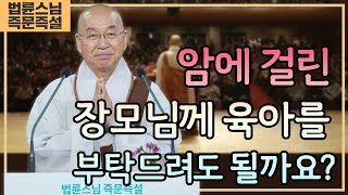 2027. 암에 걸린 장모님께 육아를 부탁드려도 될까요?