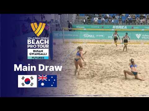 한국 vs <strong>호주</strong> | 본선 16강전 | 2026 부산 광안리 국제여자비치발리볼 대회 BEACH VOLLEYBALL | 광안리 특설무대 2026.08.15