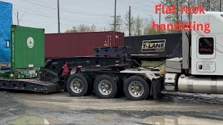 Flat rack drayage, destuffing and transloading (container handling)