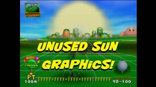 Mario Golf N64 - Unused Sun & Moon Graphics