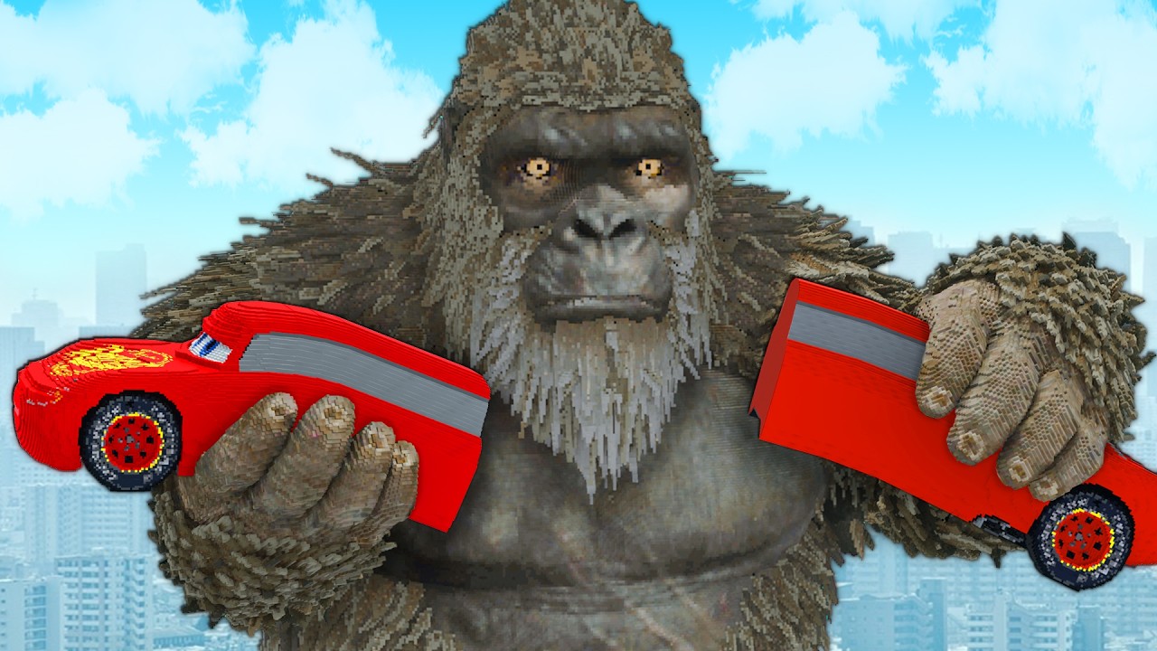 LONG CARS vs KING KONG in Teardown