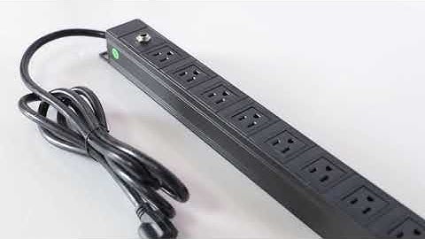 US NEMA 8 way power distribution unit for data center #datacenter #menapdu #basicpdu