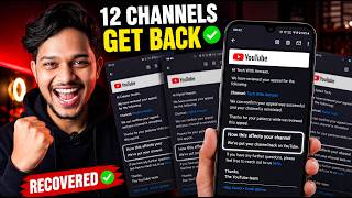 How I Got Back 12 Deleted YouTube Channels