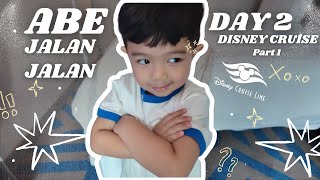 ABE TRAIN: DAY 2 OF THE DISNEY CRUISE!! UNBOXING A DISNEY GIFT