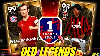 CAN I REACH DIV 1 USING ONLY OLD LEGENDS 😳 | EP. 2 | eFootball 27