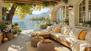 Happy Spring Morning Garden Jazz by the Mountain Lake House ☕ Warm Jazz Terrace Coffee for Work screenshot 3