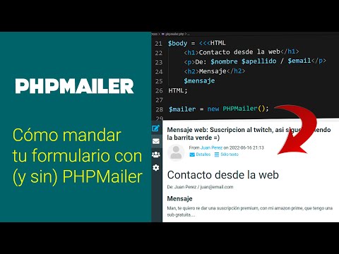 Cómo enviar un #formulario de contacto con #PHP ?? Función mail vs PHPMailer explicado fácil ?