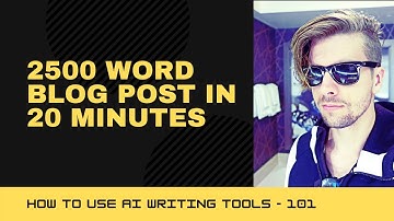 Write a Blog Post FAST - How to use Jasper.ai (Jarvis.ai) Boss Mode for beginners