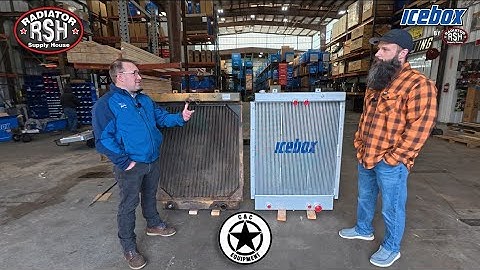 Check Out This Aluminum Conversion Radiator We Did For @C_CEQUIPMENT For Their International TD20E