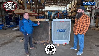 Check Out This Aluminum Conversion Radiator We Did For @C_CEQUIPMENT For Their International TD20E