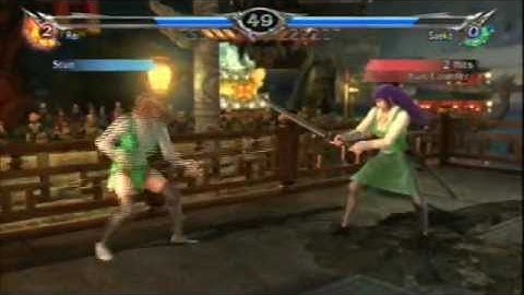 Soul Calibur V Anime Battles: Saeko Busujima Vs Rei Miyamoto (Highschool Of The Dead)