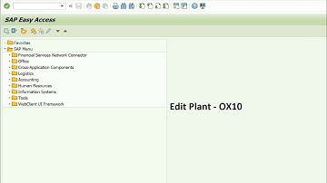 Video12  || How to edit plant in SAP MM