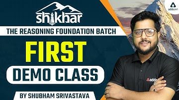 Shikar 1.0 | The Reasoning Foundation Batch | First Demo Class | Shubham Srivastava