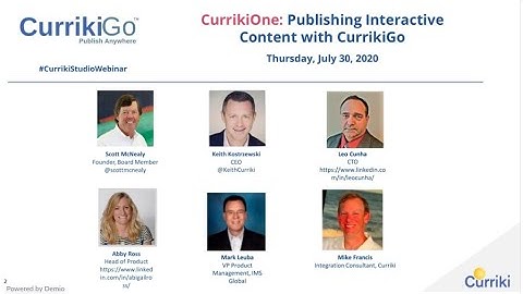 CurrikiOne Webinar (July 2020): Publishing Interactive Content With CurrikiGo