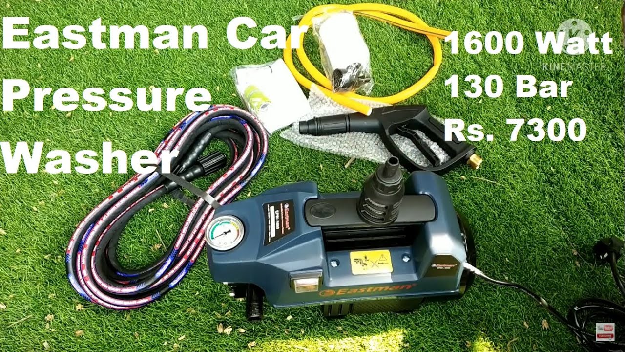Eastman Car Pressure Washer 1600 Watt 130 Bar Pressure YouTube