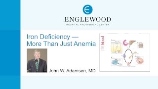 Iron Deficiency — More Than Just Anemia John W. Adamson, MD