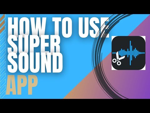 How to use super sound app#sound#technical  #super #editor #audio#cutting #app