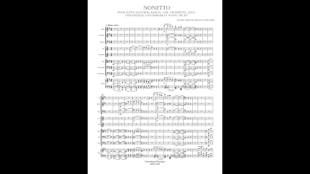 Henri Bertini – Nonetto (Op. 107)