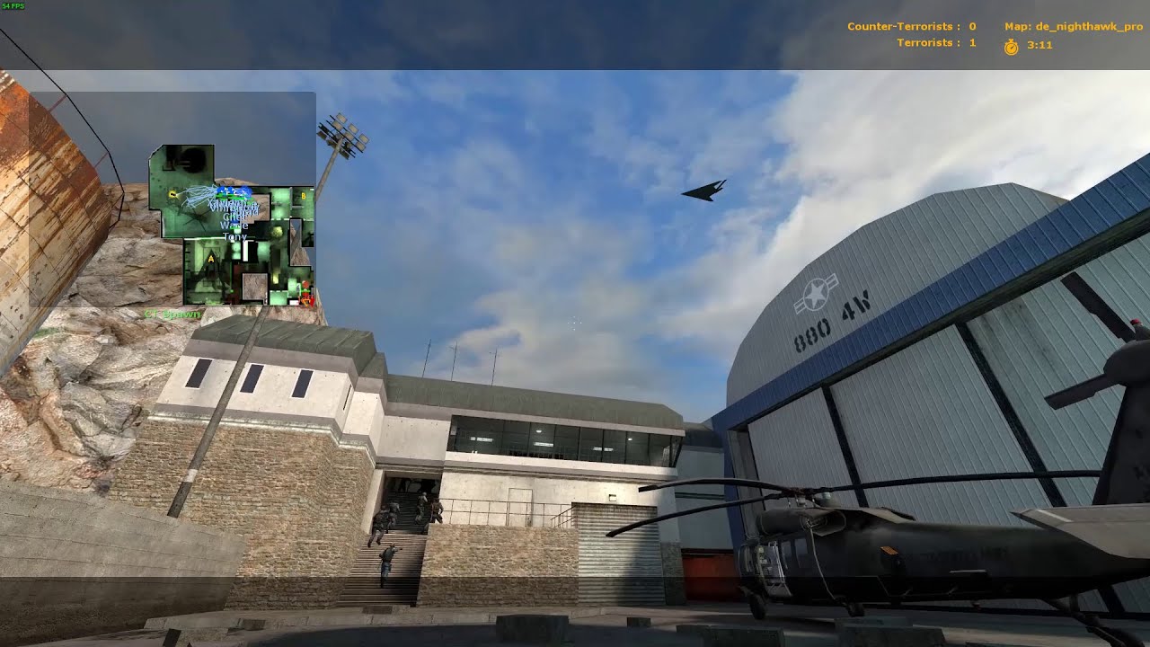 Counter-Strike: Source 15 VS 15 Bot Fight de_nighthawk_pro - YouTube