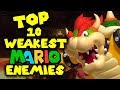 Top 10 Weakest Mario Enemies! (Ft. TetraBitGaming)